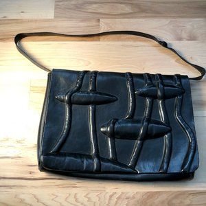 Vintage Genuine Leather Clutch / Laptop Bag / Briefcase by German Leathe…